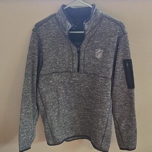 NFL Charcoal Zip-Up Sweater